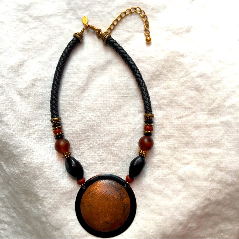 Chico’s Bronze and Black Pendant